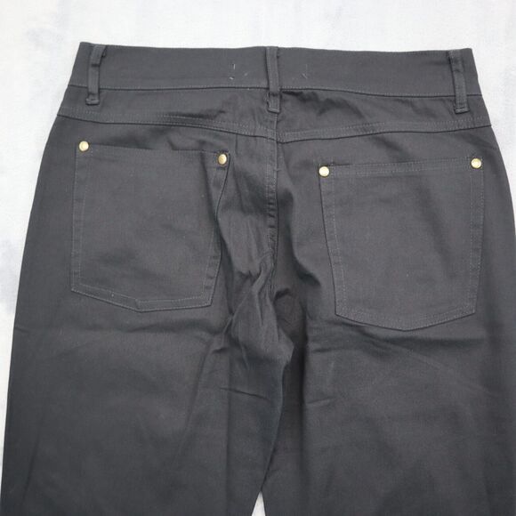 Just Jeans Pants Womens 7 Black Flat Front Comfort Straight Pockets Jeans - Picture 9 of 16